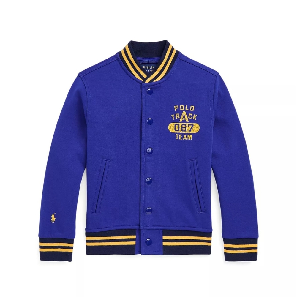 Toddler Boys Logo Double-Knit Baseball Jacket
